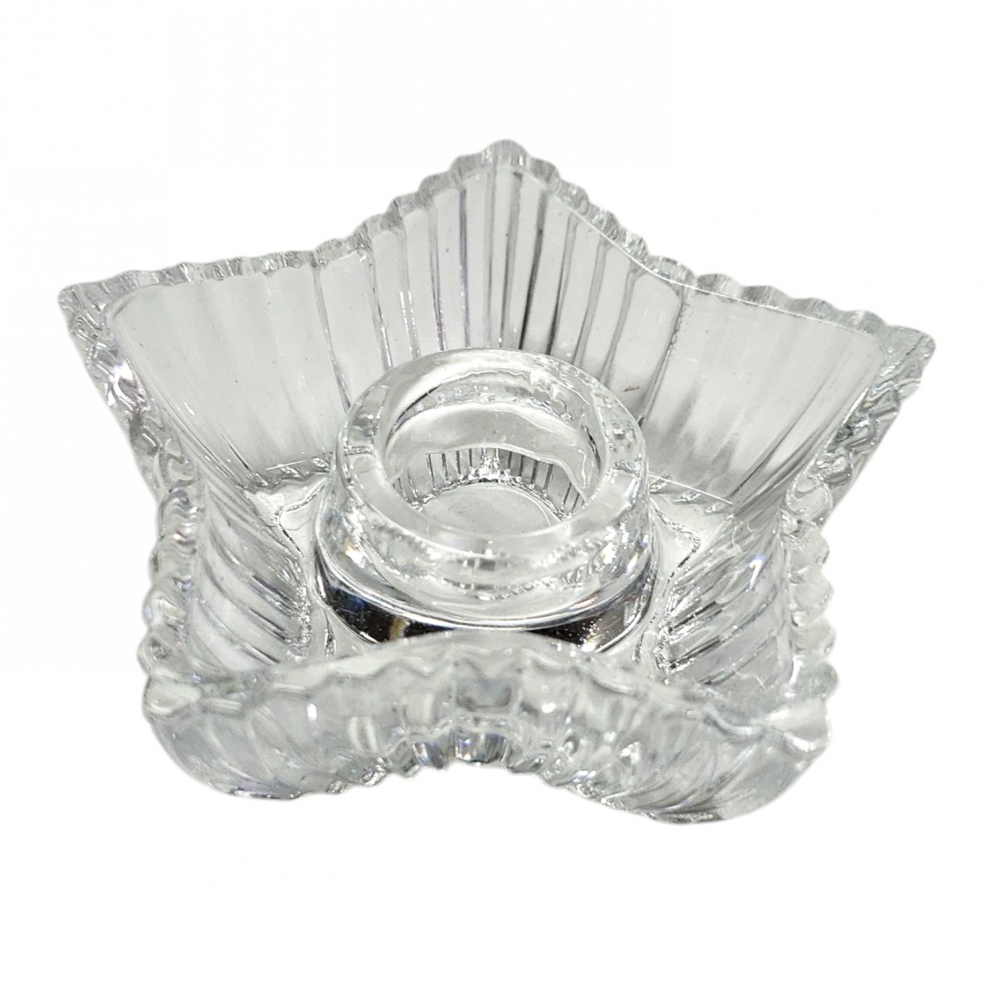 CANDELABRO VIDRIO ESTRELLA 3CM