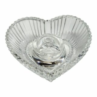 CANDELABRO VIDRIO CORAZON 3CM