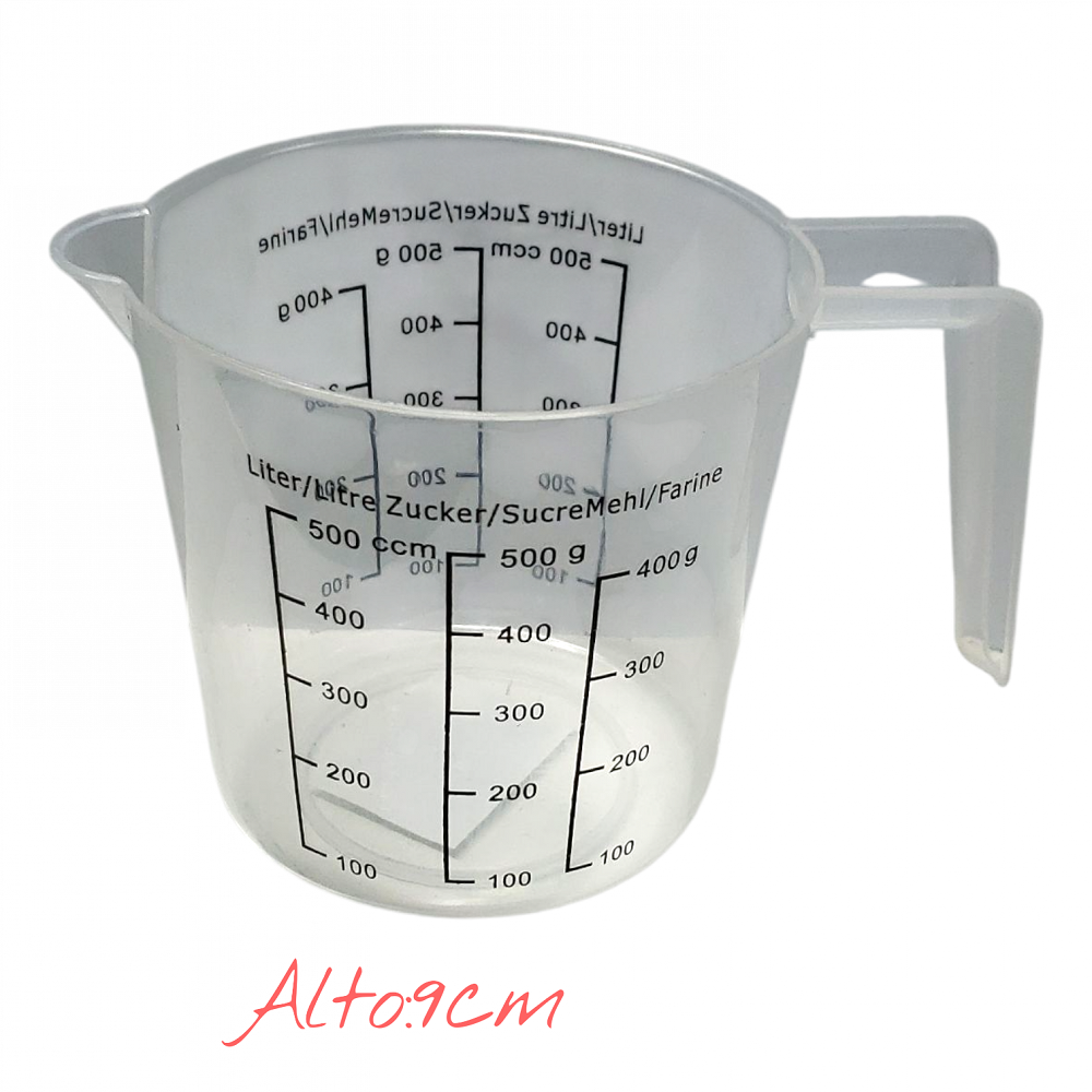 JARRA MEDIDORA PLASTICO 500ML