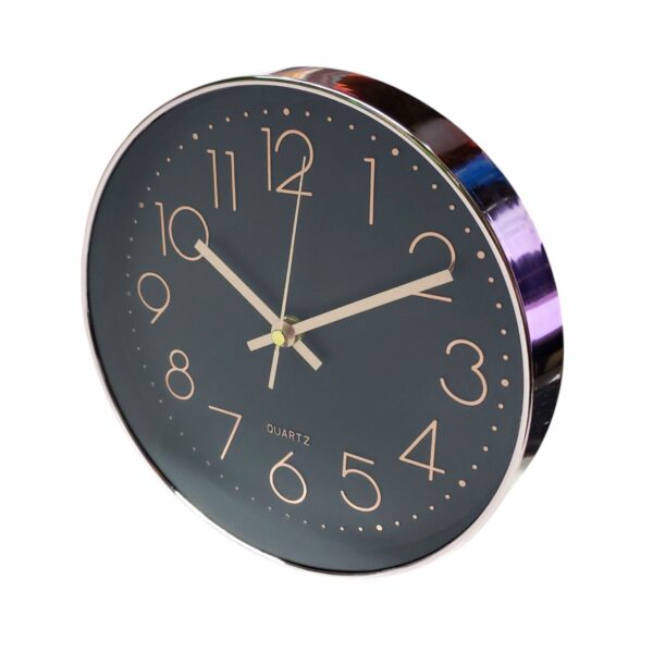 RELOJ DE PARED 25CM ROSA GOLD