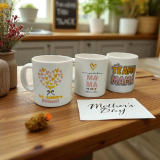 TAZA BLANCA LINEA "MAMÁ"