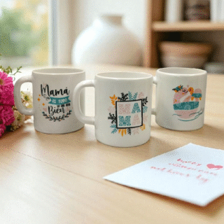 TAZA BLANCA LINEA "MAMÁ"