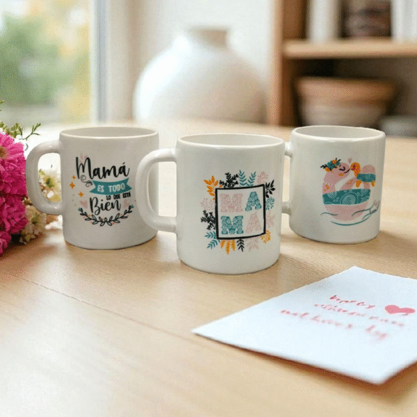TAZA BLANCA LINEA "MAMÁ"