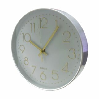 RELOJ DE PARED 25CM BLANCO