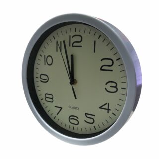 RELOJ DE PARED 25CM BLANCO