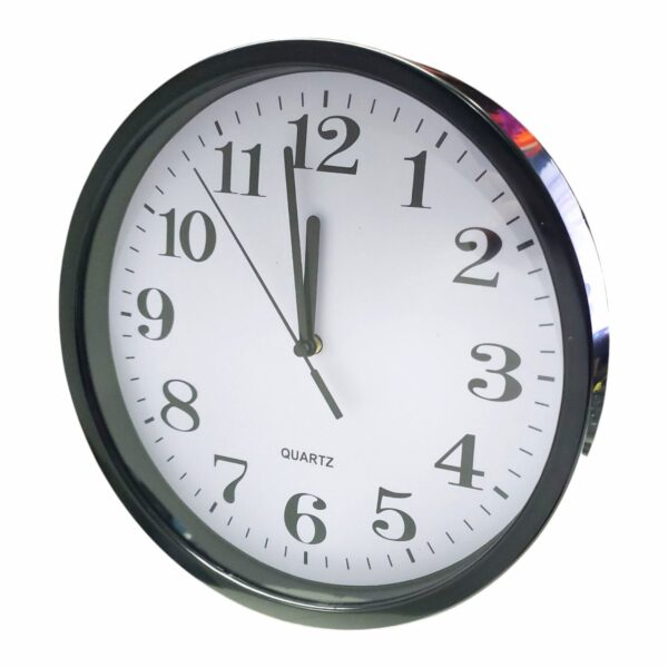 RELOJ DE PARED 24CM NEGRO