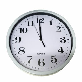 RELOJ DE PARED 24CM BLANCO