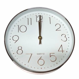 RELOJ DE PARED 25CM ROSA GOLD