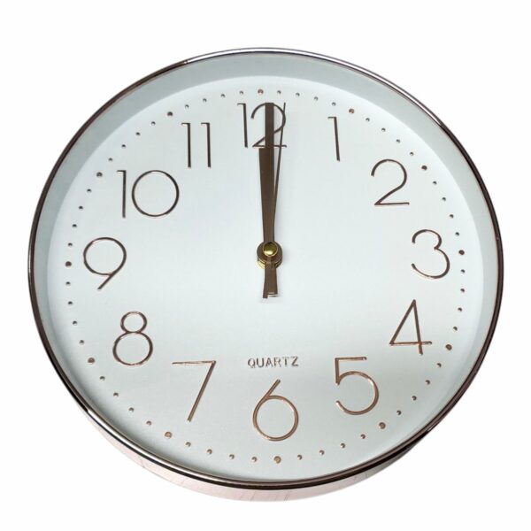 RELOJ DE PARED 25CM ROSA GOLD
