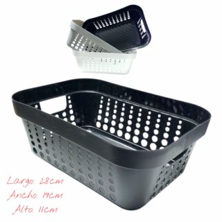 Canasto Organizador Rect Circulos