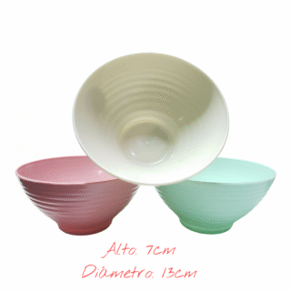 Compotera Plastica Redonda Raya 13cm