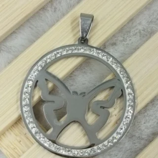 DIJE REDONDO CON STRASS