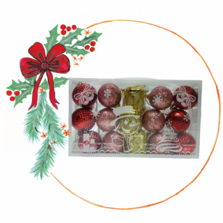 Globo y tambor en caja de regalo x15pcs