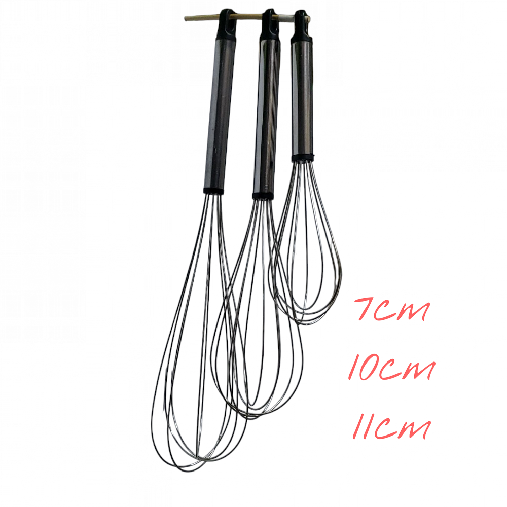 Set batidores x3pcs 7/10/11cm