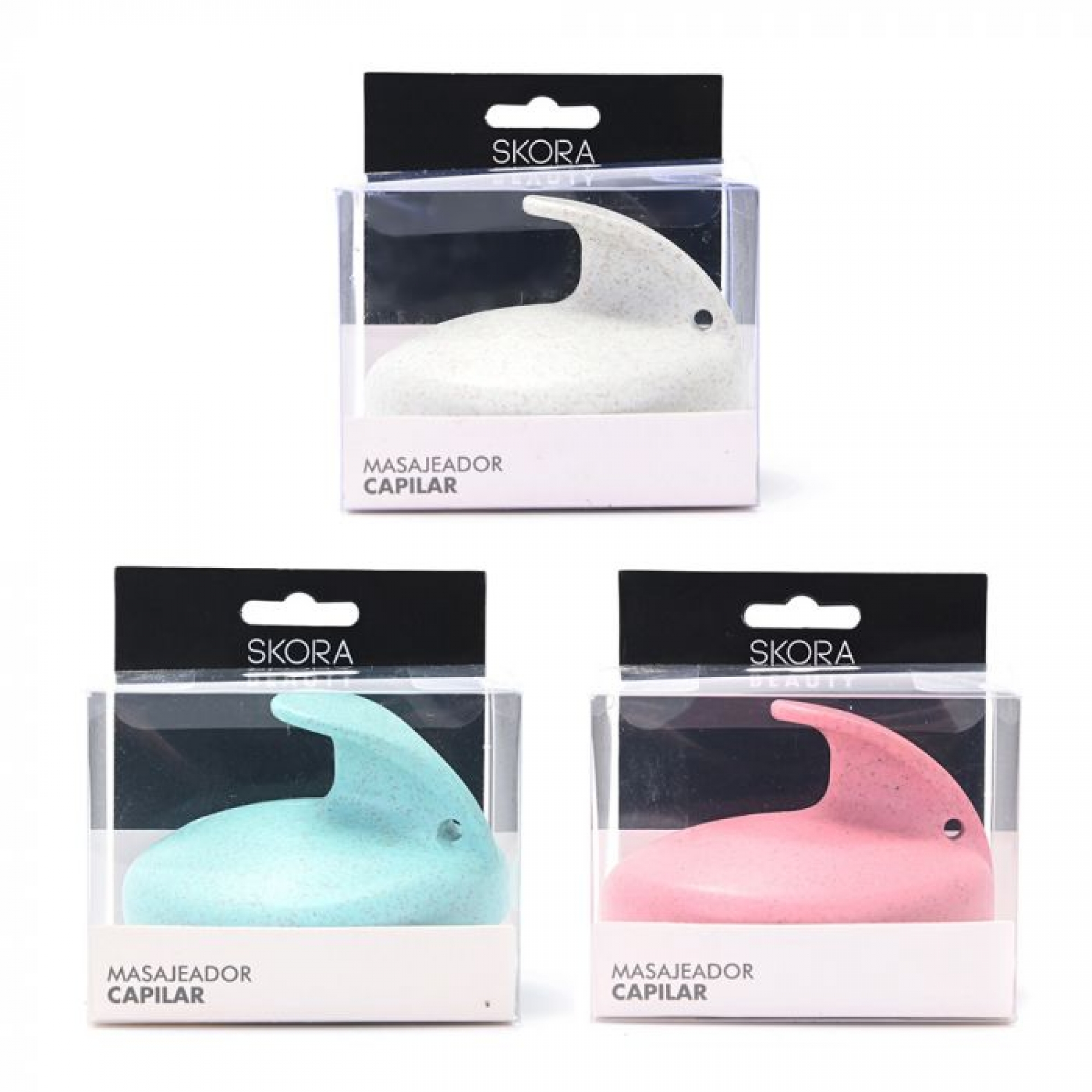 Cepillo masajeador capilar de silicona x1u