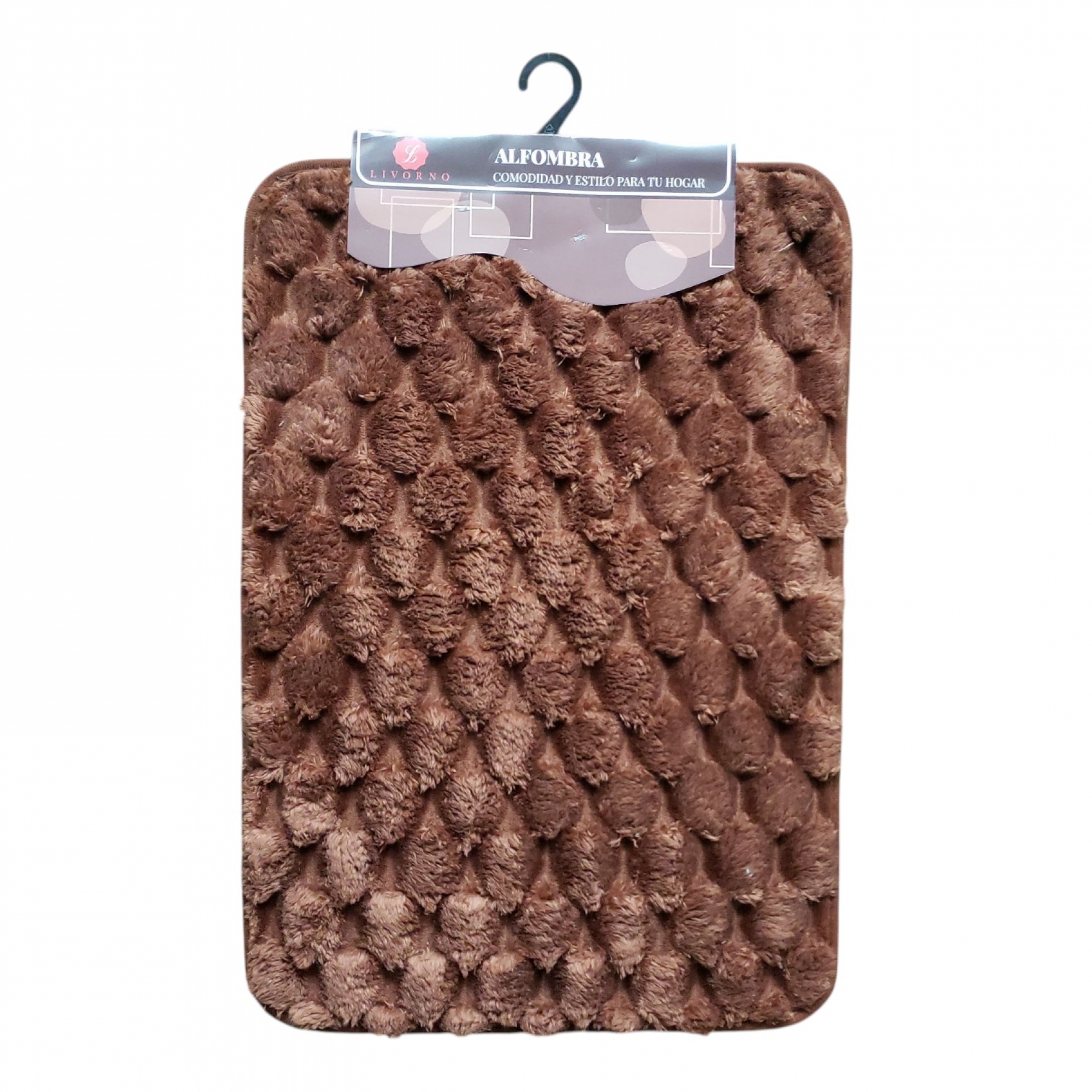 Alfombra dormitorio/puerta peludo 60x40cm