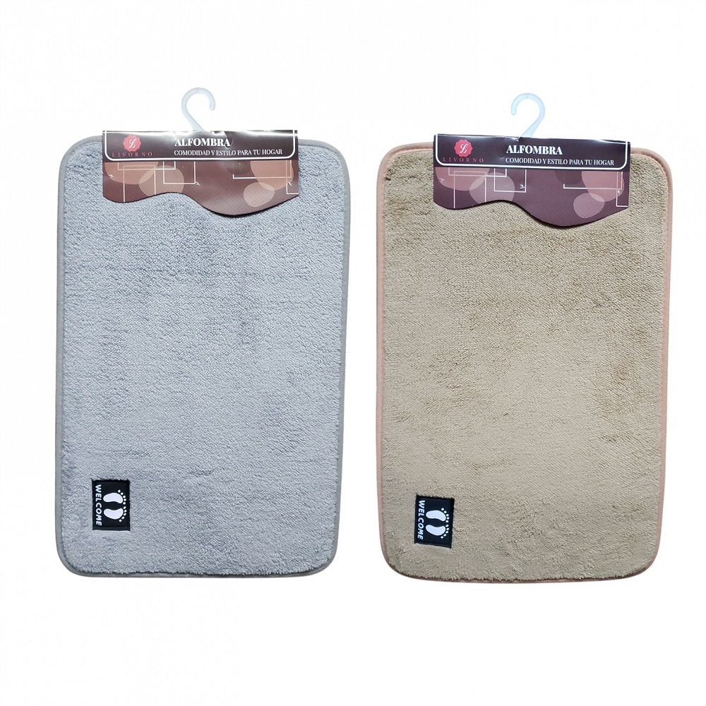 Alfombra dormitorio/puerta peludo 60x40cm