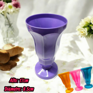 Vaso postre plastico