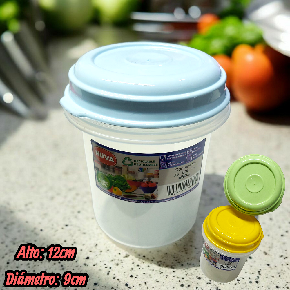 Taper redondo nuva 500ml