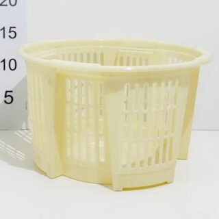 Cesto calado redondo apilable