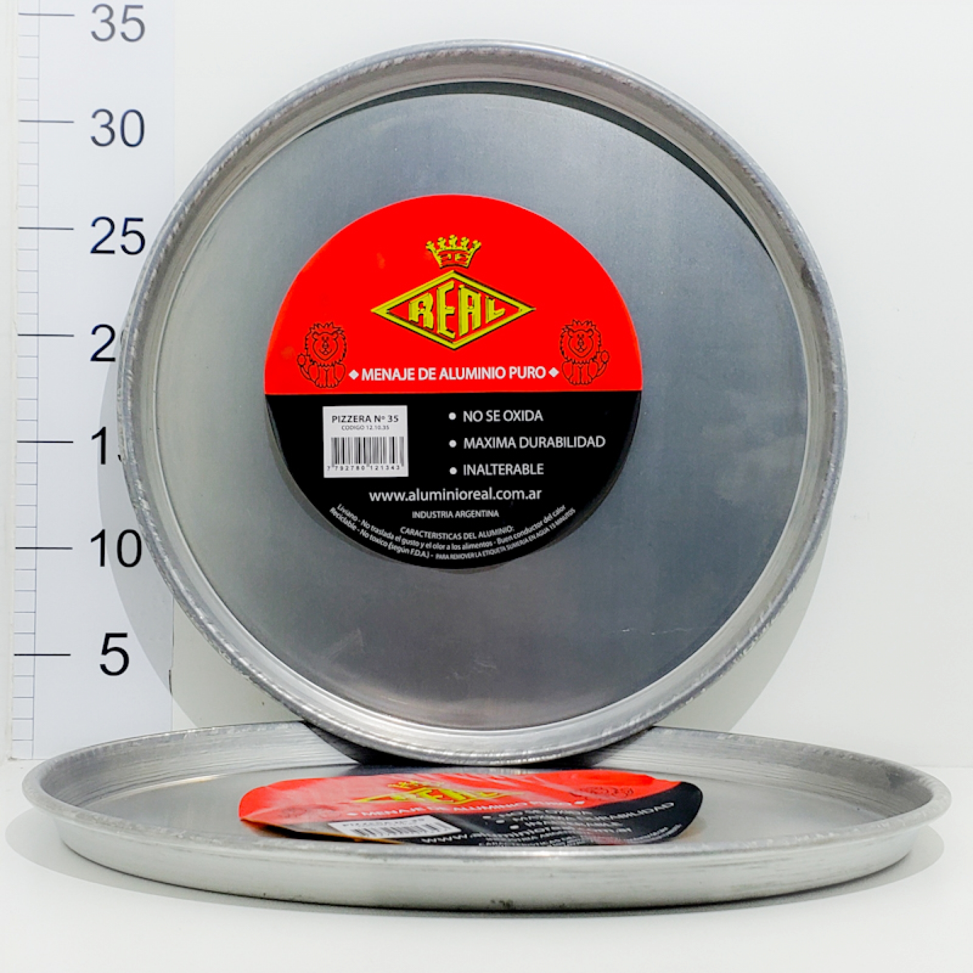 Pizzera aluminio n° 35