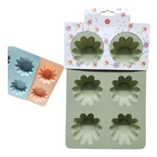 6 cupcake molde de silicona