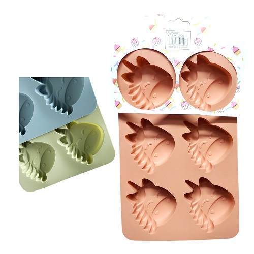6 cupcake molde de silicona