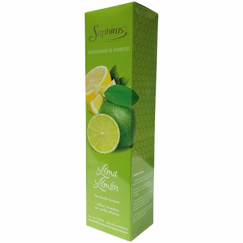 Difusor aromático con varillas - lima limon- saphirus