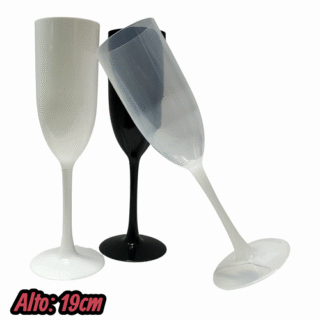 Copa champagne plastico clasico