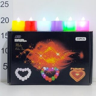 Vela a pila color x1