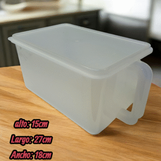 Organizador de heladera cristal c/manija