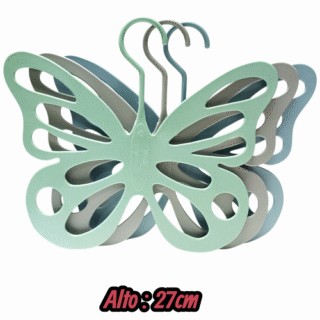 Percha organizador de accesorios mariposa bambu