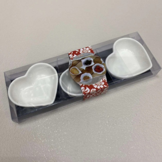 COPETINERO CORAZON 3PCS