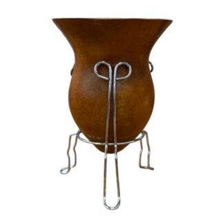 Mate calabaza c/ base metalica