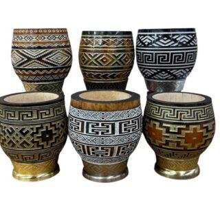 Mate calabaza tallados