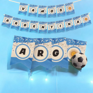 BANDERIN CARTON ARGENTINA