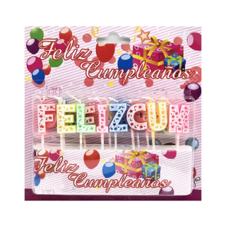 VELA "FELIZ CUMPLEAÑOS"