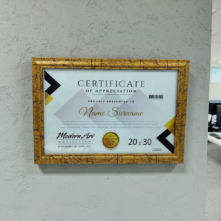 PORTARETRATO VERONA 20x30 dorado y plateado