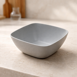 Compotera plastico cuadradas eco cemento 14cm
