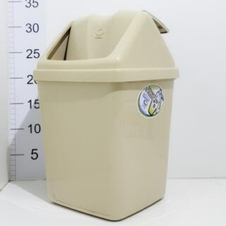 Recipiente para residuos 5 lts con tapa vaiven crom