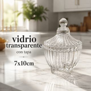 Caramelera de vidrio 7x10cm