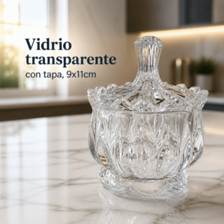 Caramelera de vidrio 9x11cm
