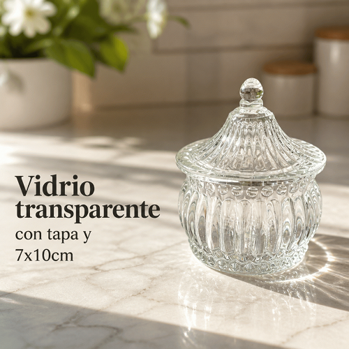 Caramelera de vidrio 7x10cm