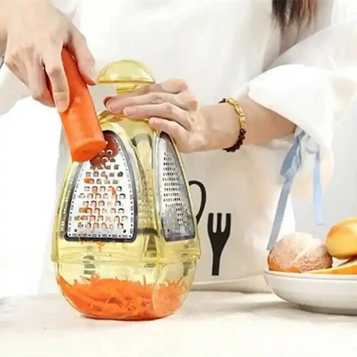 Rallador 4 caras con base bowl